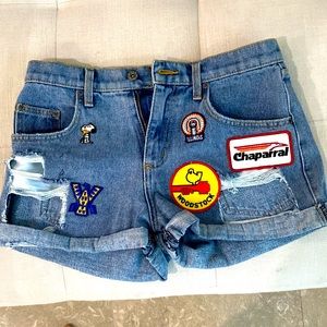 Carmar patch Jean shorts. Size 27. New with tags.